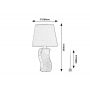 Rabalux Dayami 74073 lampa stołowa 1x40 W szara zdj.2