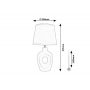 Rabalux Madelor 74079 lampa stołowa 1x25 W beżowa zdj.2
