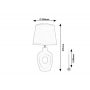 Rabalux Madelor 74080 lampa stołowa 1x25 W brązowa zdj.2