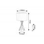 Rabalux Nivra 74081 lampa stołowa 1x40 W złota zdj.2