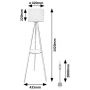 Rabalux Trevia 74108 lampa stojąca 1x40 W drewno zdj.2