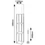Rabalux Bronn 74192 lampa stojąca 1x40 W beżowa zdj.2