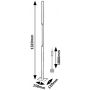 Rabalux Sindri 74195 lampa stojąca 1x33 W czarna zdj.2