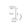 Rabalux Kiara 74203 lampa stołowa 1x35 W złota zdj.2