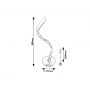 Rabalux Azula 74211 lampa stołowa 1x3 W chrom zdj.2