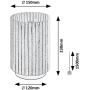 Rabalux Revan 74212 lampa stołowa 1x6 W czarna-szara zdj.2