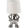 Rabalux Smurfy 74216 lampa stołowa 1x40 W srebrna-kremowa zdj.1