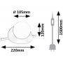 Rabalux Jules 74222 lampa stołowa 1x5 W biała-czarna zdj.2