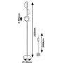 Rabalux Jules 74223 lampa stojąca 3x5 W biała-czarna zdj.2