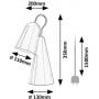 Rabalux Rabal 74225 lampa biurkowa 1x40 W czarna zdj.2