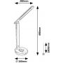 Rabalux Jacey 74226 inteligentna lampa biurkowa 1x6 W biała-czarna zdj.2