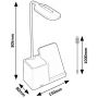 Rabalux Cerie 74232 lampa biurkowa 1x4 W czarna zdj.2