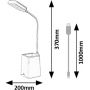 Rabalux Arvid 74244 lampa biurkowa 1x6 W biała-niebieska zdj.2