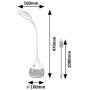 Rabalux Vivter 74248 lampka rgb 1x4 W biała zdj.2