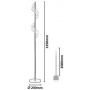 Rabalux Zofrael 74415 lampa stojąca x12 W złota zdj.2