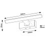 Rabalux Loric 75023 kinkiet 1x6 W biały-chrom zdj.2