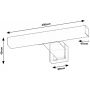 Rabalux Oliro 75050 kinkiet 1x4 W biały-czarny zdj.2