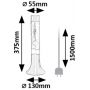 Rabalux Poppilol 76025 lampa stołowa 1x25 W przezroczysta-srebrna-żółta-czerwona zdj.2