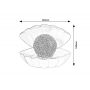 Rabalux Sparkly 76030 lampa stołowa 1x0.8 W biała zdj.2
