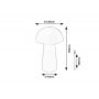 Rabalux Mireo 76037 lampa stołowa 1x1.5 W biała zdj.2
