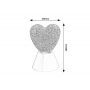 Rabalux Sparkly 76040 lampa stołowa 1x0.8 W biała zdj.2