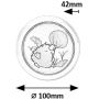 Rabalux Hedgy 76072 lampa ścienna 1x0.3 W biały-multikolor zdj.2