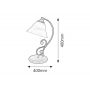 Rabalux Dorothea 7772 lampa stołowa 1x40 W czarna zdj.2