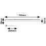Rabalux Bareg 78008 lampa podszafkowa 1x8 W biała zdj.2
