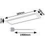 Rabalux Tarelo 78021 lampa podszafkowa 1x6 W biała-srebrna zdj.2