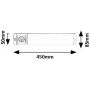 Rabalux Soft2E 78038 lampa podszafkowa 1x5 W biała-srebrna zdj.2