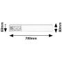 Rabalux Bath2E 78041 lampa podszafkowa 1x15 W biała zdj.2