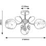 Rabalux Fauna 5098 lampa podsufitowa 3x40 W złota zdj.2