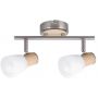 Rabalux Gavin 6487 lampa podsufitowa 2x40 W biała-chrom-satyna zdj.1