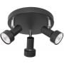 Rabalux Konrad 5324 lampa podsufitowa 3x50 W czarna zdj.1