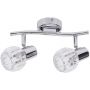 Rabalux Lauren 6092 lampa podsufitowa 2x40 W chrom-przezroczysta zdj.1