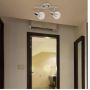 Rabalux Lauren 6092 lampa podsufitowa 2x40 W chrom-przezroczysta zdj.3