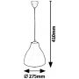 Rabalux Morris 5060 lampa wisząca 1x40 W szary/popielaty zdj.2