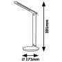 Rabalux Osias 6980 lampa biurkowa 1x9 W czarna zdj.2