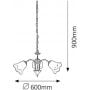 Rabalux Rafaella 7233 lampa wisząca 3x40 W złota zdj.2