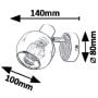 Rabalux Salazar 5397 kinkiet 1x40 W przydymiony zdj.2