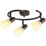 Rabalux Soma 6593 lampa podsufitowa 3x40 W brązowa-kremowa zdj.3