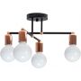 TooLight Loft OSW04014 lampa podsufitowa 4x60 W czarna-różowe złoto zdj.1