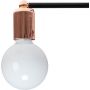 TooLight Loft OSW04014 lampa podsufitowa 4x60 W czarna-różowe złoto zdj.3