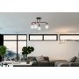 TooLight Loft OSW04014 lampa podsufitowa 4x60 W czarna-różowe złoto zdj.4