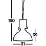 Searchlight Industrial 2297CU lampa wisząca 1x60 W miedź zdj.2