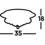 Searchlight Hanna 34044GO lampa podsufitowa 4x33 W złota zdj.3