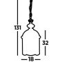 Searchlight Lanterns 5131CC lampa wisząca 1x60 W chrom zdj.2