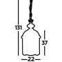 Searchlight Lanterns 5133CC lampa wisząca 3x60 W chrom zdj.3