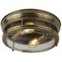 Searchlight Edinburgh 5182AB lampa podsufitowa 2x60 W mosiądz zdj.1