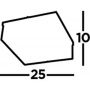 Searchlight Flush 676926BK lampa podsufitowa 2x60 W czarna zdj.2